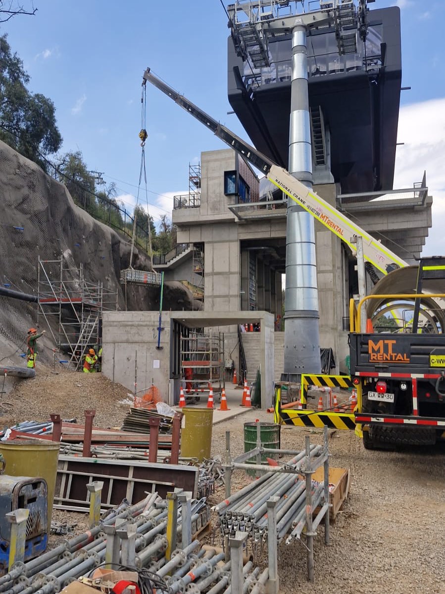 Trabajo de izaje en obra